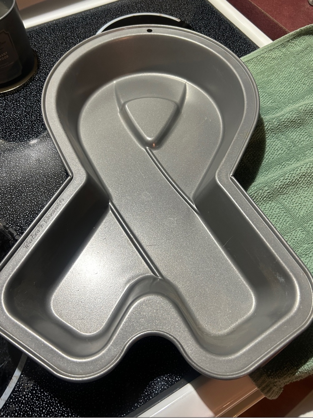 Ribbon-Shaped Nonstick Cake Pan - Silver